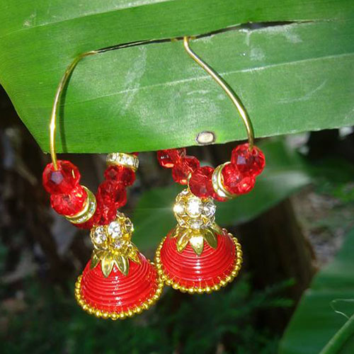 Quilled jhumka