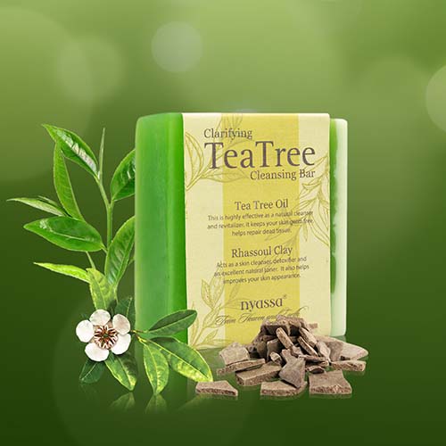 Nyassa Clarifying Tea Tree Cleansing Bar 150 gm